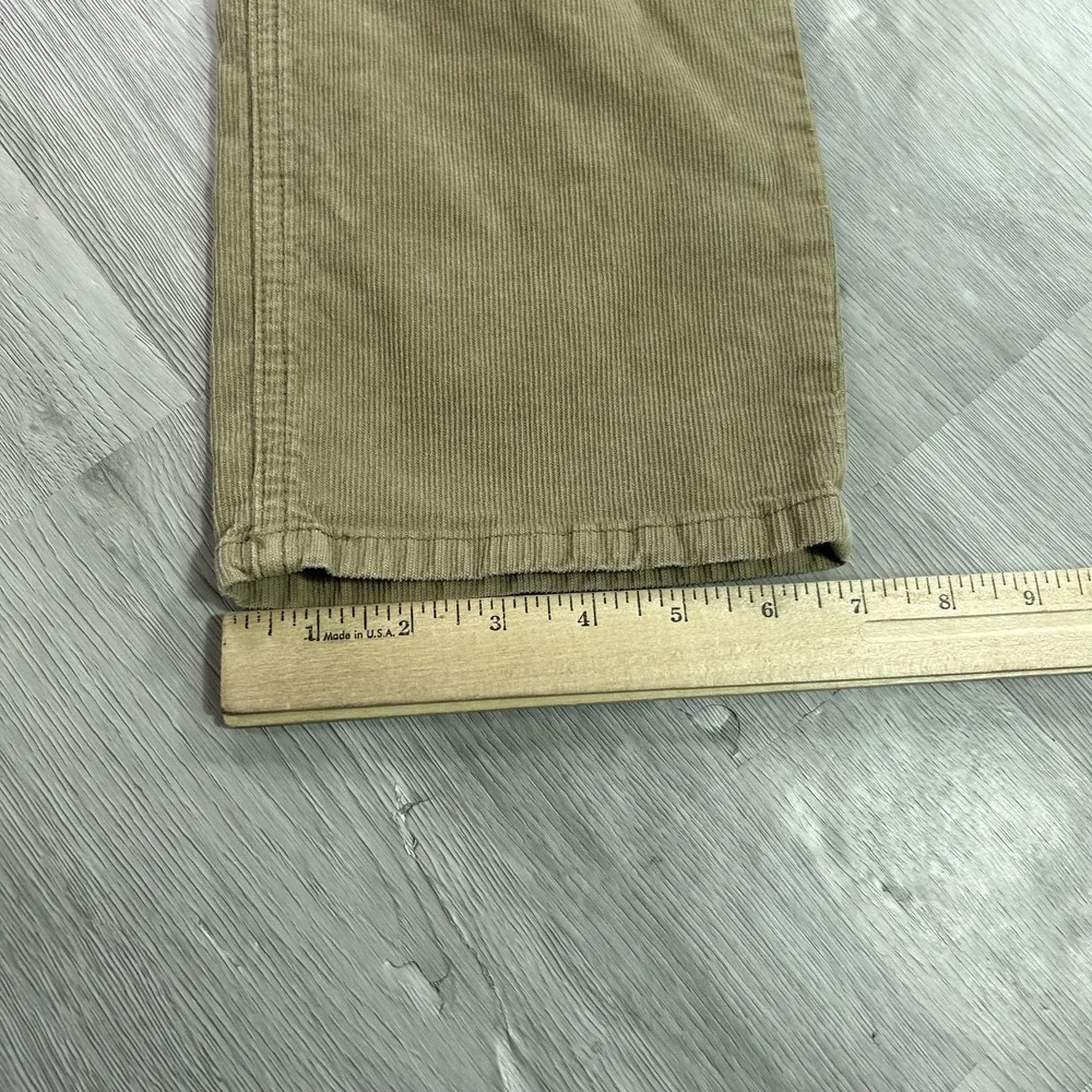 Marine Layer Pants Mens 33x32 Beige Corduroy Slim Straight 5 Pocket Casual